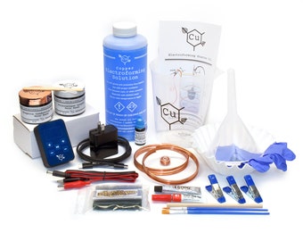 Electroforming Starter Kit | Learn How to Electroform Copper | Electroplating Tutorial | Make Eform Copper Plated Jewelry | Enchanted Leaves