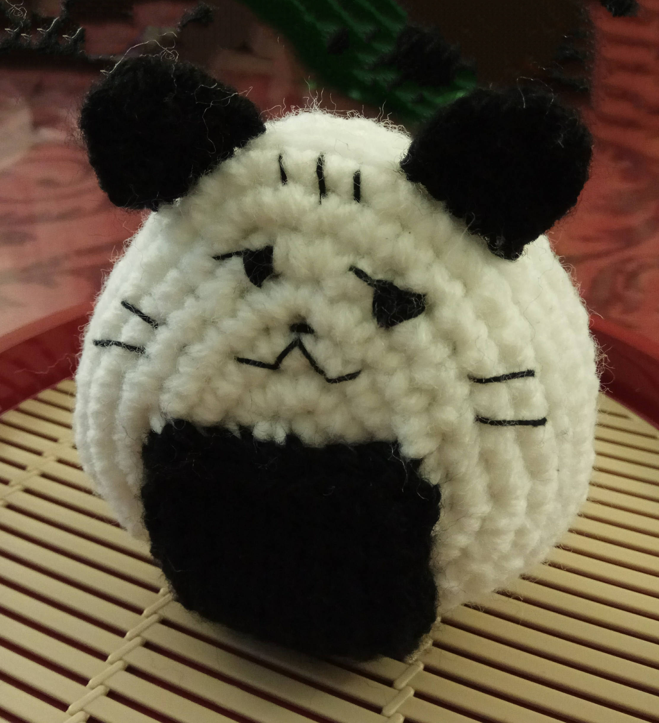 Crochet Smirking  Onigiri Sushi Cat