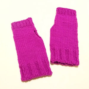 Knitting Pattern PDF Simple, Quick and Easy Knit Fingerless Mittens for ...