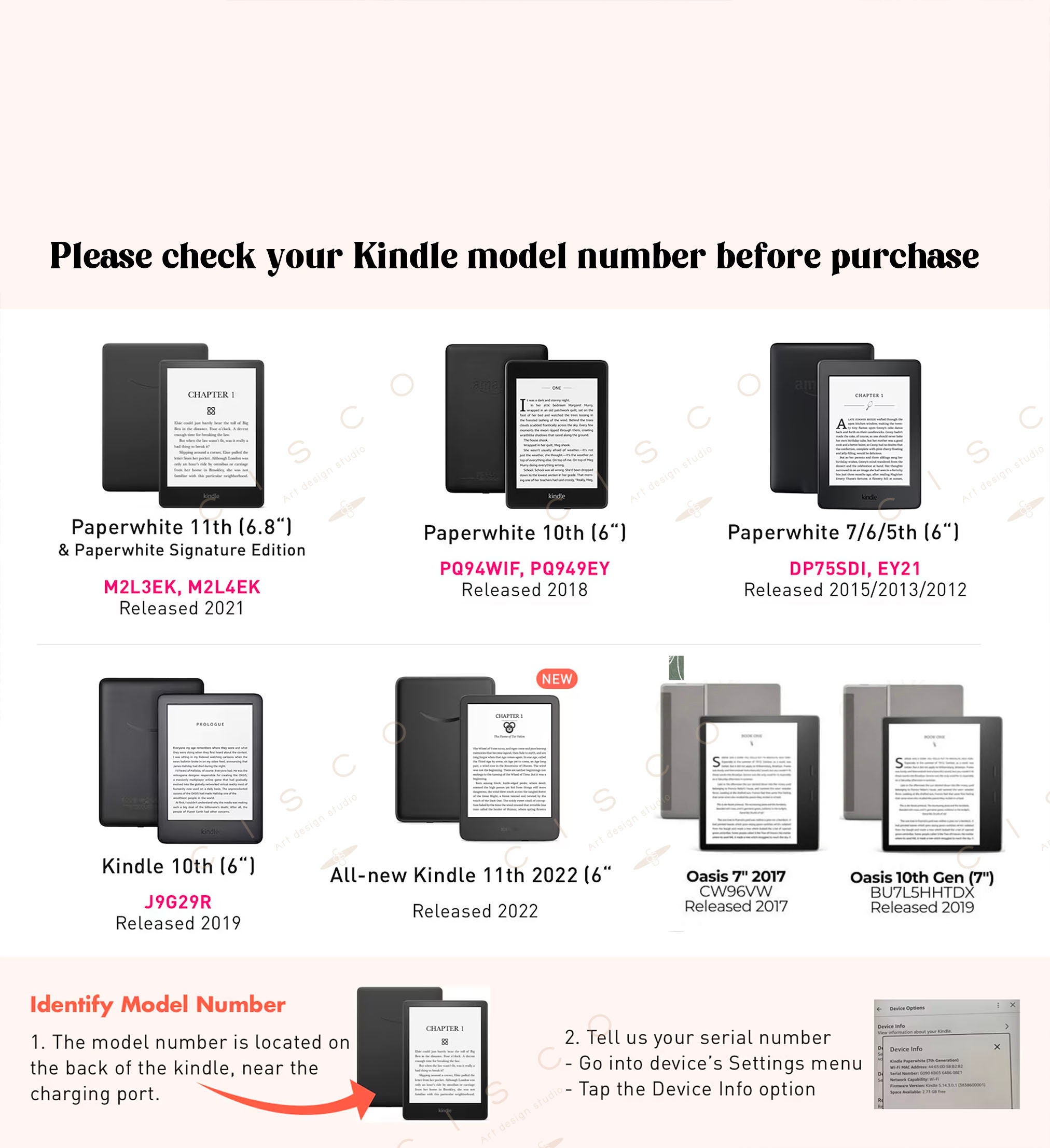 All New Kindle 11th 12th Gen Case Kobo Kindle Case, Kindle Paperwhite ...