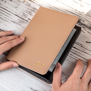 Étui pour Kindle, Étui pour Kindle en cuir marron avec fonction de réveil/veille automatique, Fonction pour Kindle Paperwhite 11/12 Dos magnétique, Cadeau pour la fête des Mères