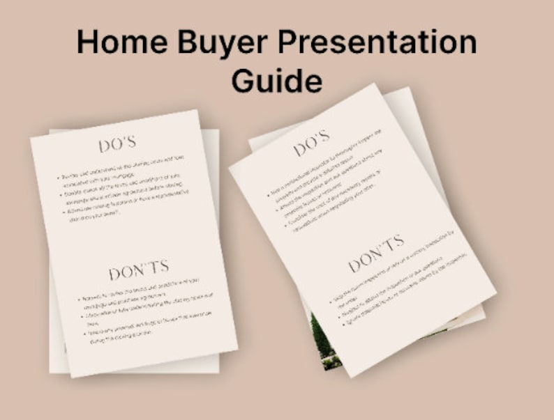 23+ Home Buyer Presentation Guide | Real Estate Handout | Real Estate ...