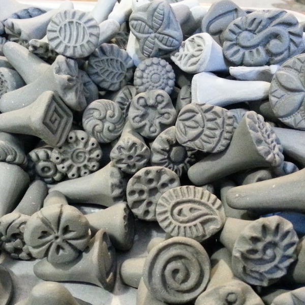 Small Order -Handmade Clay stamps for pottery, polymer, PMC, fondant and more.... *PLEASE carefully read listing description*in its entirety