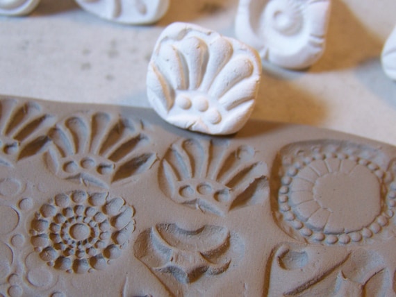Clay Stamps for Pottery, Fimo, PMC, Fondant and More Clay Tools, Pottery  Texture Tool, PLEASE Read Listing Description in Its Entirety 