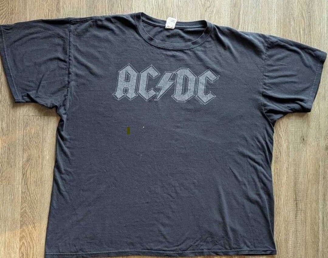 AC/DC Classic Logo Shirt - Ready to Be Flagrantly Flannel-ed! - Etsy