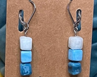 Colorful Upcycled Beaded Drop Earrings | Lightweight Statement Jewelry Preloved Beads (PLB) | Limited Edition | Unique and Rare Earrings