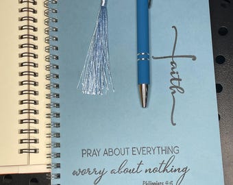 Faith Based Christian Journals & Sketchbooks | Prayer Journal Gift Set with Pen, Bookmark and Original Artwork | Religious Notebook Gift Set