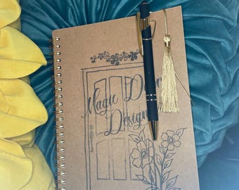 Magic Door Journal and Sketchbook | Handmade Goal Setting Journal Gift Set |Whimsical Vision Notebook | Gift for Her | Teen Gift Noteboook