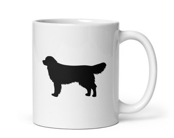 Golden Retriever Black Silhouette Mug