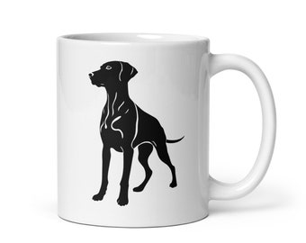 Weimaraner Black Silhouette Mug