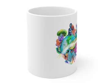 Earth Magic Coffee Mug: Colorful Morning Gift for Earth Lovers