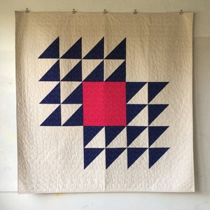 Fly Away, a PDF modern quilt pattern in two sizes, by Heather Jones