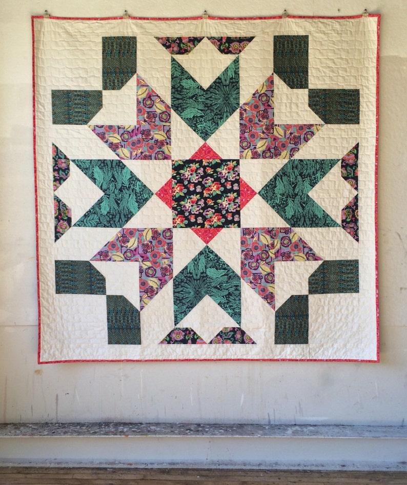 Marrakech, un patron de quilt moderne en PDF en deux tailles par Heather Jones image 4