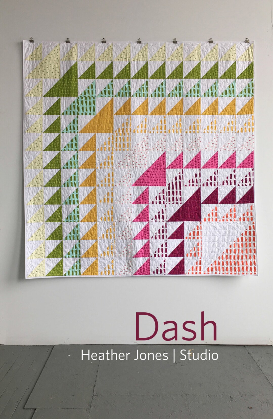 Dash, a PDF Modern Quilt Pattern in Two Sizes, by Heather Jones - Etsy