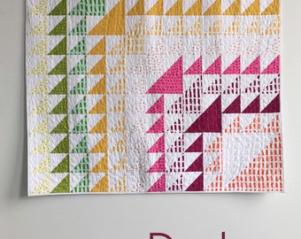 Dash, a PDF modern quilt pattern in two sizes, by Heather Jones