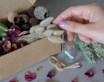Quiet Hands Box | Nature Sensory Kit | Calm Play | Screen Free Activity | Mindful Craft Box