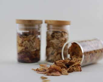 Dried Rose Petals | Glass Jar | Confetti | Soap Making | Resin | Candle Making