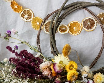 CHRISTMAS WREATH | Handmade Vine Wreath, handmade wreath, dried floral bouquet, home decor, festive, natural, handmade, kids craft, craft,
