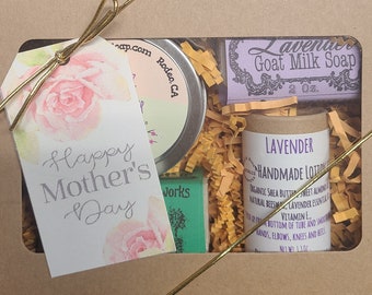 Lavender Gift Box, free shipping,  gift for her, Spa Gift, birthday gift, Mothers Day, ready to ship, pamper gift, Delta Moon Soap