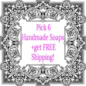 Choice of 6 Handmade Goat Milk Soaps, self care, free delivery, ready to ship, gift for her, eco friendly, cold process, Delta Moon Soap image 2