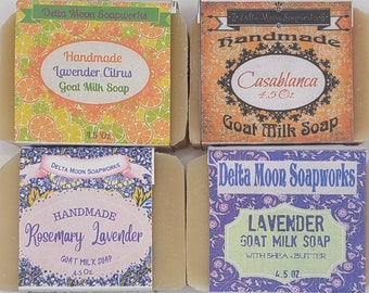 Handmade Lavender Goat Milk Soaps,  ready to ship, free delivery, All natural soap. homemade soap