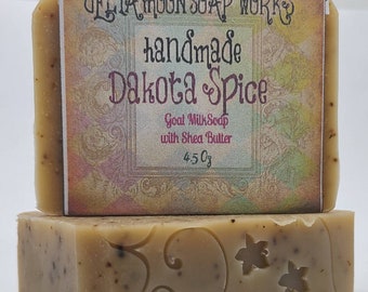 Warm spicy Chai Tea Goat Milk Soap, Dakota Spice Soap,  ready to ship, Organic Shea Butter Soap, Delta Moon Soap