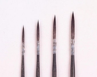 Watercolor Paint Brush | Detail Brushes With Squirrel Hair for Watercolor & Gouache | Artist Brush for Painting, Detailing, Art | Paintbrush