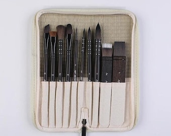 10-Pcs Watercolor Paint Brushes | Art Brushes for Watercolor & Gouache | Artist Brushes for Painting, Art, Calligraphy, Artist Gift And More
