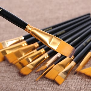 15-teiliges Pinsel-Set | Detaillierung Pinsel & Mehr | Pinsel für Gouache, Aquarell, Acryl und Mehr | Malpinsel für Künstler Geschenk