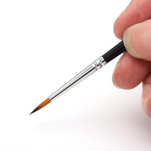 Ensemble de 10 pinceaux de précision pour acrylique, aquarelle et huile | Pinceaux aquarelle | Pinceaux d'art pour la peinture | Pinceaux souples pour artistes