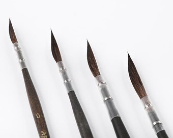 Watercolor Brushes | Squirrel Hair Brushes for Watercolor | Artist Brushes for Painting, Calligraphy And Art | Paint Brushes for Artist Gift