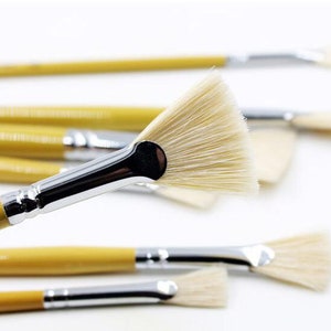 Pinsel Set für Acryl, Öl, Gouache und Aquarell | Hochwertiges 7-teiliges Kunstpinsel-Set | Künstlerpinsel für Malerei & Kalligraphie