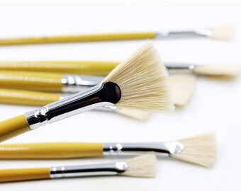 Paint Brushes Set for Acrylic, Oil, Gouache, and Watercolor | High-Quality 7Pcs of Art Brush Set | Artist Brushes for Painting & Calligraphy