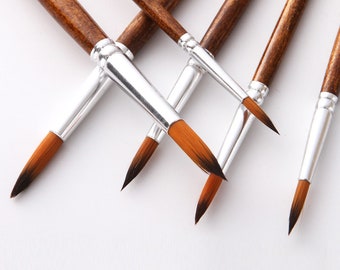 12-delige detailborstels | Penselen voor aquarel, plakkaatverf en acryl | Aquarelpenselen voor detailleren, schilderen, kalligrafie en meer
