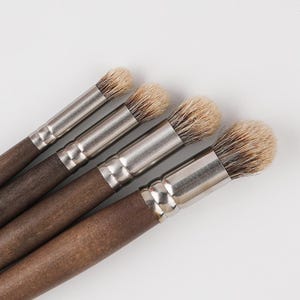 Pincéis de tinta acrílica | Pincéis de artista com pelo de texugo para óleo e acrílico | Pincéis de aquarela | Pincéis de arte para pintura | Presentes de artista