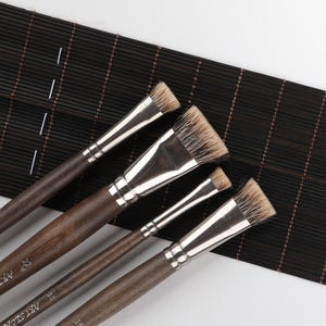 Pennelli per pittura acrilica / Pennelli per artisti con pelo di tasso per olio e acrilico / Pennelli per acquerello / Pennelli per pittura / Regali per artisti