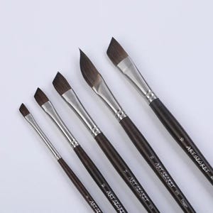 Pincéis de aquarela | Pincéis de artista com pelo de esquilo para aquarela e guache | Pincéis macios para pintura e arte