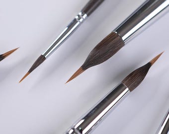 Watercolor Brushes | Squirrel Hair Brushes for Watercolor | Artist Brushes for Painting, Calligraphy And Art | Paint Brushes for Artist Gift