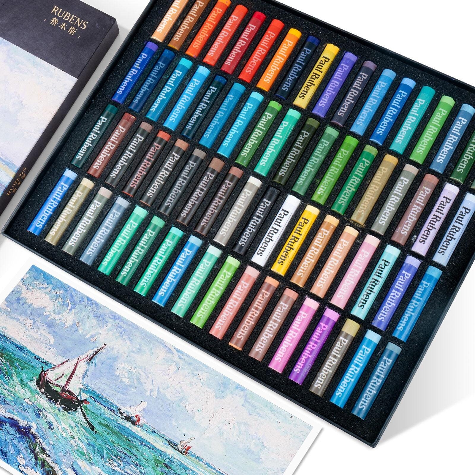 Zerodis Soft Pastel Set Dying Rod Painting Chalk Fluorescent...