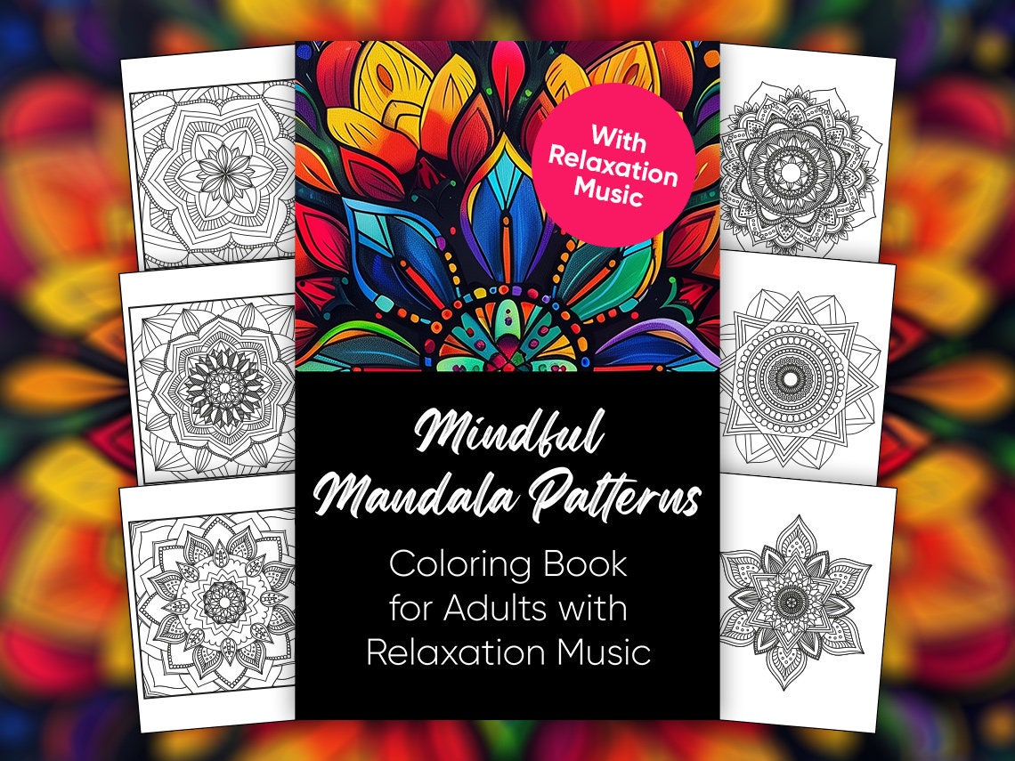Mindful Mandala Patterns: Coloring Pages for Adults With Relaxation ...