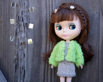Jaqueta curta Blythe tricotada à mão
