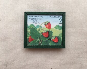 Francobollo alla fragola incorniciato