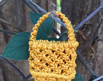 Bolsa de macramê de cânhamo para Blythe