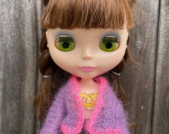 Blythe lila Mohair Pullover