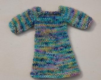 Blythe Handgestricktes Retro Mini Kleid