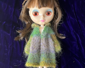 Blythe Doll Hand Stricken Wollmantel