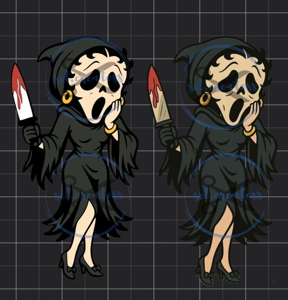 Scream betty svg&png