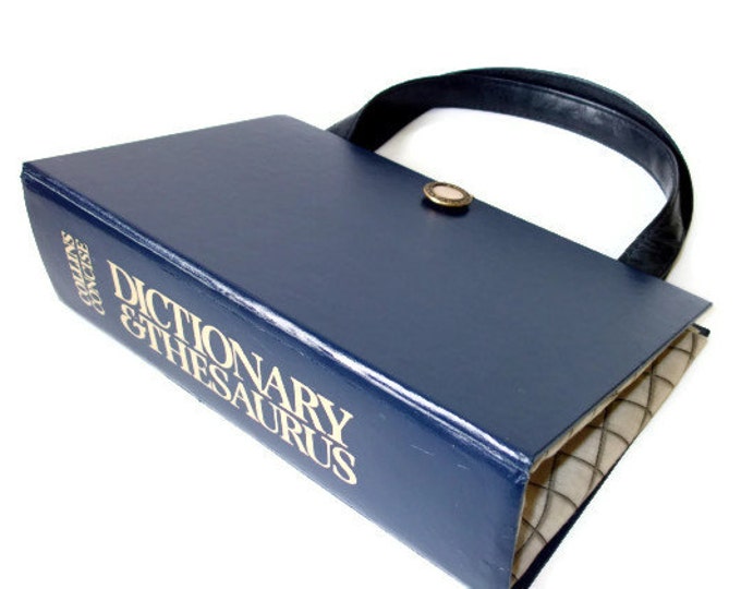 Book Purse Collins Concise Dictionary Thesaurus Handbag Made Etsy