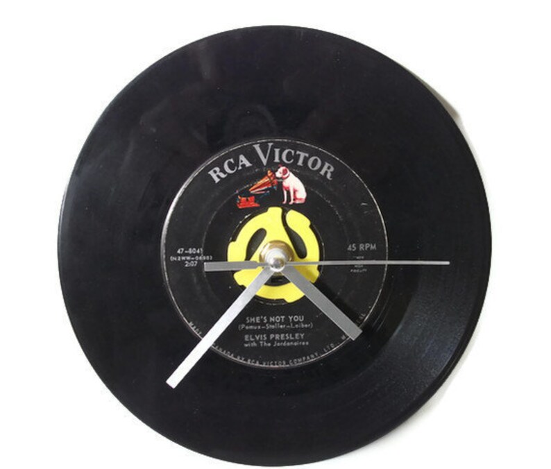 Elvis Presley Record Wall Clock Vintage Desk Clock Office Etsy