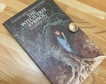 Book Purse Nancy Drew Witch Tree Symbol Clutch handbag